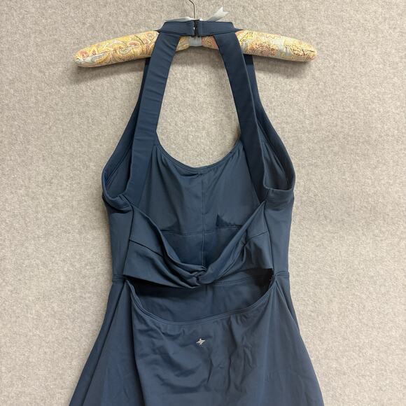 Halara Softlyzero Romper Skort Pockets Cool Touch Blue Medium NEW NWT - Picture 4 of 8